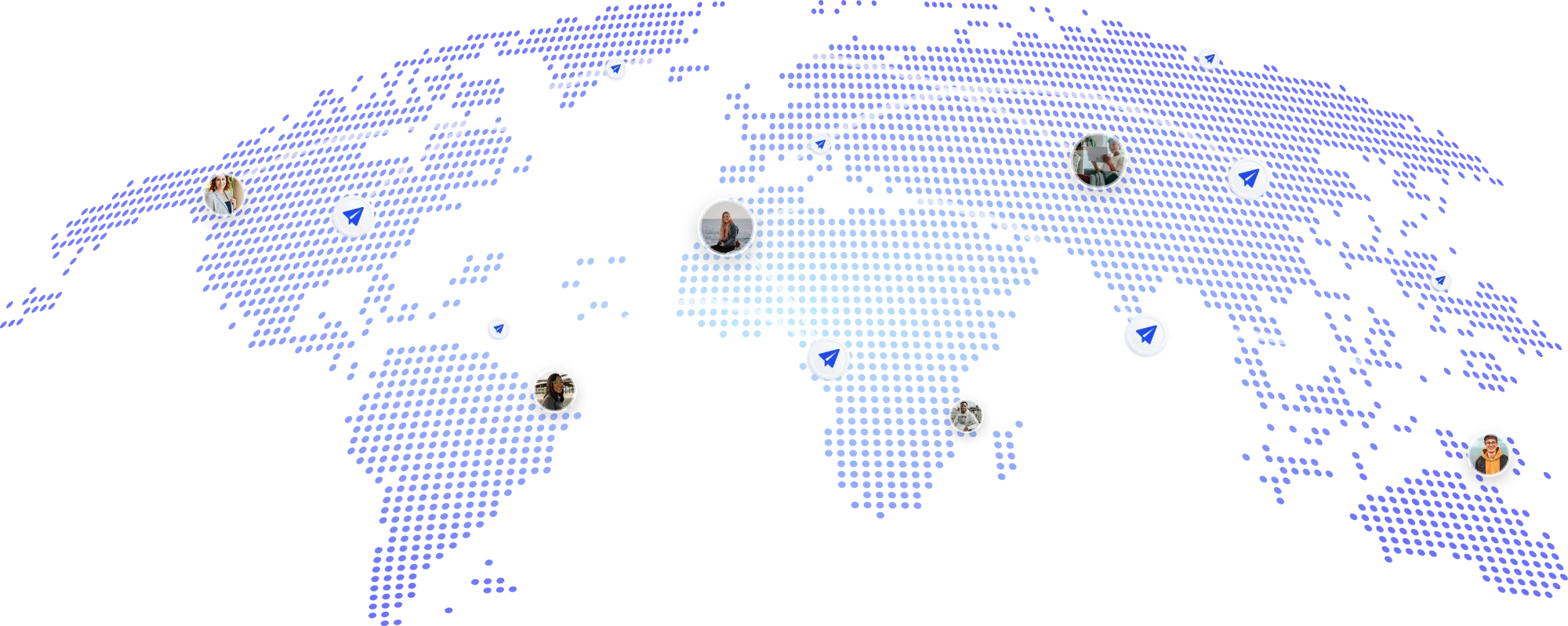 Global network map